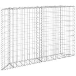 Berkfield Trapezium Gabion Raised Bed Galvanised Steel 150X20X100 Cm - thumbnail 2