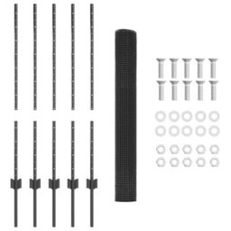 Berkfield Grey 10 X 1 M Fence Steel - thumbnail 5