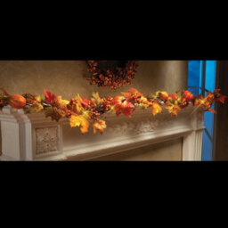 Living And Home Pumpkin Autumn Christmas Halloween Garland Home Decration With Lights 180 Cm - thumbnail 3