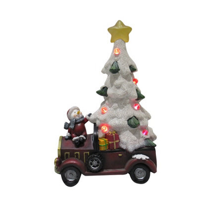 SecureFix Direct Light Up Christmas Tree Figurine (Xmas Snowman Car Led Festive Ornament Decoration) - image 1