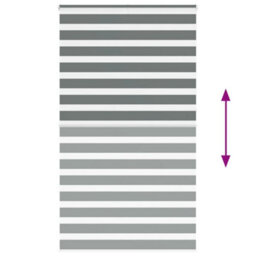 Berkfield Zebra Blind Dark Grey 120X230 Cm Fabric Width 115.9 Cm Polyester - thumbnail 5