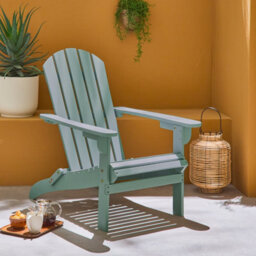 Sweeek. Acacia Wood Armchair With Armrests Kerina Sage Green 90X71X91.5 Cm - thumbnail 2