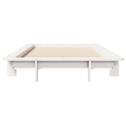 Berkfield Bed Frame Without Mattress White 90X200 Cm Solid Wood Pine - thumbnail 4
