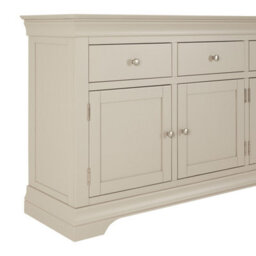 The Furniture Market Wilmslow Dove Grey Painted Extra Large 4 Drawer 4 Door Sideboard - thumbnail 8