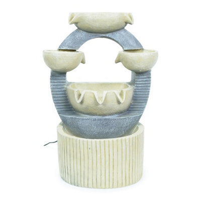 Valuelights Solar Powered Bowl Water Feature Outdoor Fountain - image 1