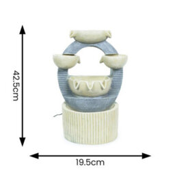 Valuelights Solar Powered Bowl Water Feature Outdoor Fountain - thumbnail 6