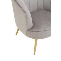 Orsina Versatile Yolanda Grey Velvet Chair, Exquisite & Cozy Desk Chair Velvet, Easy To Clean Velvet Accent Chair - thumbnail 6