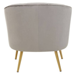 Orsina Versatile Yolanda Grey Velvet Chair, Exquisite & Cozy Desk Chair Velvet, Easy To Clean Velvet Accent Chair - thumbnail 4