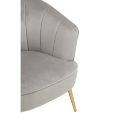 Orsina Versatile Yolanda Grey Velvet Chair, Exquisite & Cozy Desk Chair Velvet, Easy To Clean Velvet Accent Chair - thumbnail 7