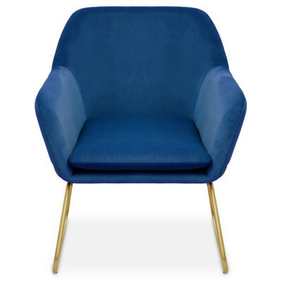 Orsina Practical And Functional Midnight Velvet Armchair, Easily Maintained Velvet Chair, Indoor Dining Chair - image 1