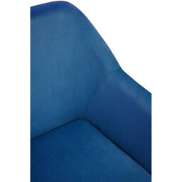 Orsina Practical And Functional Midnight Velvet Armchair, Easily Maintained Velvet Chair, Indoor Dining Chair - thumbnail 8