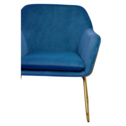 Orsina Practical And Functional Midnight Velvet Armchair, Easily Maintained Velvet Chair, Indoor Dining Chair - thumbnail 5