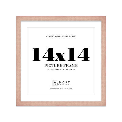 "14X14"" Bronze Picture Frame - 14X14"" Square Frame With 13X13"" Mount For 14X14""/13X13"" Pictures Art Deco Style Room Decor, 1 Pack" - image 1