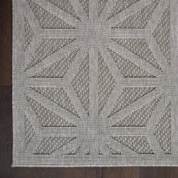 Light Grey Outdoor Rug, Abstract Optical/ (3D) Stain-Resistant Rug For Patio Decks, Modern Outdoor Area Rug-160Cm X 221Cm - thumbnail 8