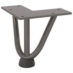 Berkfield Hairpin Legs For Coffee Table 4 Pcs Natural Steel 10 Cm Solid Steel - thumbnail 4