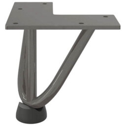 Berkfield Hairpin Legs For Coffee Table 4 Pcs Natural Steel 10 Cm Solid Steel - thumbnail 5