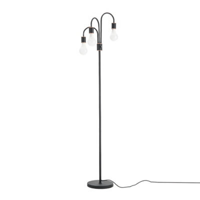 Darphe 164.5Cm Industrial Style 3 Light Floor Lamp, Modern Tree-Shaped Floor Lamp, E27 Lamp Base With Foot Switch - image 1