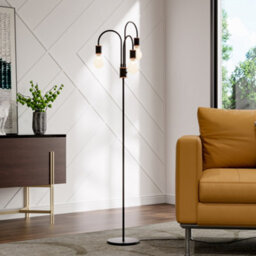 Darphe 164.5Cm Industrial Style 3 Light Floor Lamp, Modern Tree-Shaped Floor Lamp, E27 Lamp Base With Foot Switch - thumbnail 3