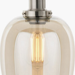 Pacific Lifestyle Glass Pendant Ceiling Light With Antique Silver Metal Chain Pendant - thumbnail 4
