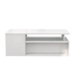 Led High Gloss Coffee Table With 2 Push Latch Drawers - thumbnail 4