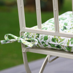 Dibor Set Of 6 Green Leaf Print Indoor Furniture Dining Chair Seat Pads (L)40Cm X (W)40Cm - thumbnail 4