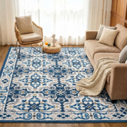 Moonlight Bedding Living Room Rugs Washable Area Rugs Non-Slip Low Pile Printed Rugs (Luna, 120X170Cm) - thumbnail 4