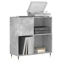 Walplus Record Cabinet Concrete Grey 84.5X38X89 Cm Engineered Wood - thumbnail 3