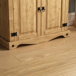 Bookcase 2 Door Display Unit 3 Shelf Mexican Solid Waxed Pine Living Room - thumbnail 5