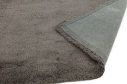 Smoke Shaggy Modern Plain Easy To Clean Rug For Dining Room Bed Room And Living Room-80Cm X 150Cm - thumbnail 5