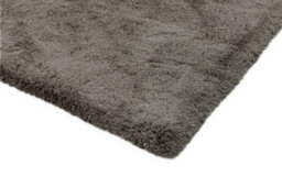 Smoke Shaggy Modern Plain Easy To Clean Rug For Dining Room Bed Room And Living Room-80Cm X 150Cm - thumbnail 3