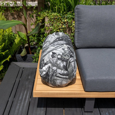 Acrisol Amazonia Gris Large Round Bolster Cushion - 60Cm X 30Cm