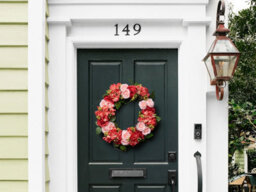 Beliani Decorative Wreath Agulo 50 Cm Red - thumbnail 2