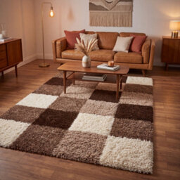 "Bravich Beige Shaggy Rug 60 X 110Cm (2' X 3'7"")" - thumbnail 1