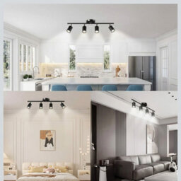 4 Way Led Ceiling Spotlight 3 Colour Adjustable Kitchen Light Gu10 Bulb Fitting - thumbnail 4