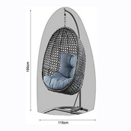 Waterproof And Dustproof Oxford Hanging Chair Cover For Patio, Rocking Chair, Floating Grey - thumbnail 5