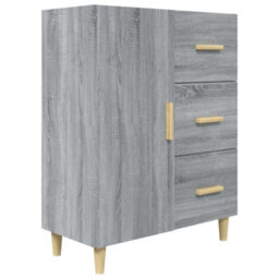 Berkfield Sideboard Grey Sonoma 69.5X34X90 Cm Engineered Wood - thumbnail 2