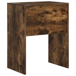 Berkfield Writing Desk Smoked Oak Engineered Wood 60 X 40 X 76 Cm Durable - thumbnail 6