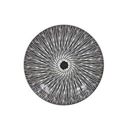 Pasta Bowl Fine China Black Tie-Dye Decorative Bowl 22Cm Deep Plate Dinnerware - thumbnail 2