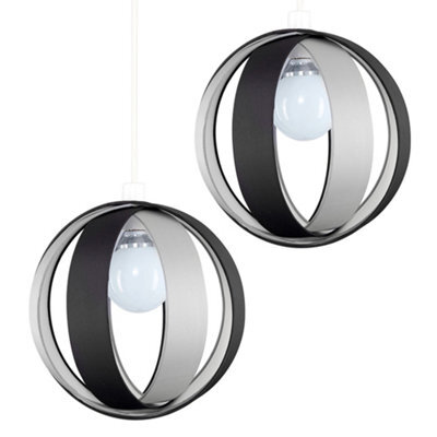 Valuelights J90 Black Ceiling Shade And Bulb (D)29Cm - image 1