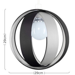 Valuelights J90 Black Ceiling Shade And Bulb (D)29Cm - thumbnail 9