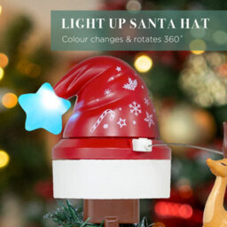 The Christmas Workshop Rotating Light Up Christmas Tree Topper - thumbnail 3