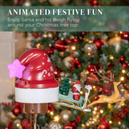 The Christmas Workshop Rotating Light Up Christmas Tree Topper - thumbnail 4