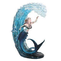 Anne Stokes Water Elemental Sorceress Collectable Figurine Light Blue/navy (One Size) - thumbnail 4
