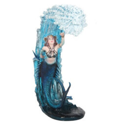 Anne Stokes Water Elemental Sorceress Collectable Figurine Light Blue/navy (One Size) - thumbnail 1