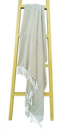 Regal Pure Cotton Throw In Ochre, 228 X 254Cm