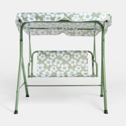 Ohs Kids Daisy 2 Seater Swing Bench Canopy Garden Patio Play Set - thumbnail 4