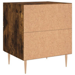 Berkfield Bedside Cabinet Smoked Oak 40X35X47.5 Cm Engineered Wood - thumbnail 8