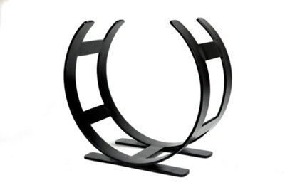 From The Anvil Matt Black Curved Log Holder - Small - image 1