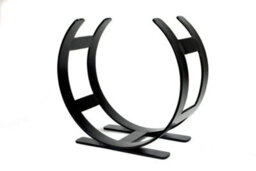 From The Anvil Matt Black Curved Log Holder - Small