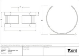 From The Anvil Matt Black Curved Log Holder - Small - thumbnail 2